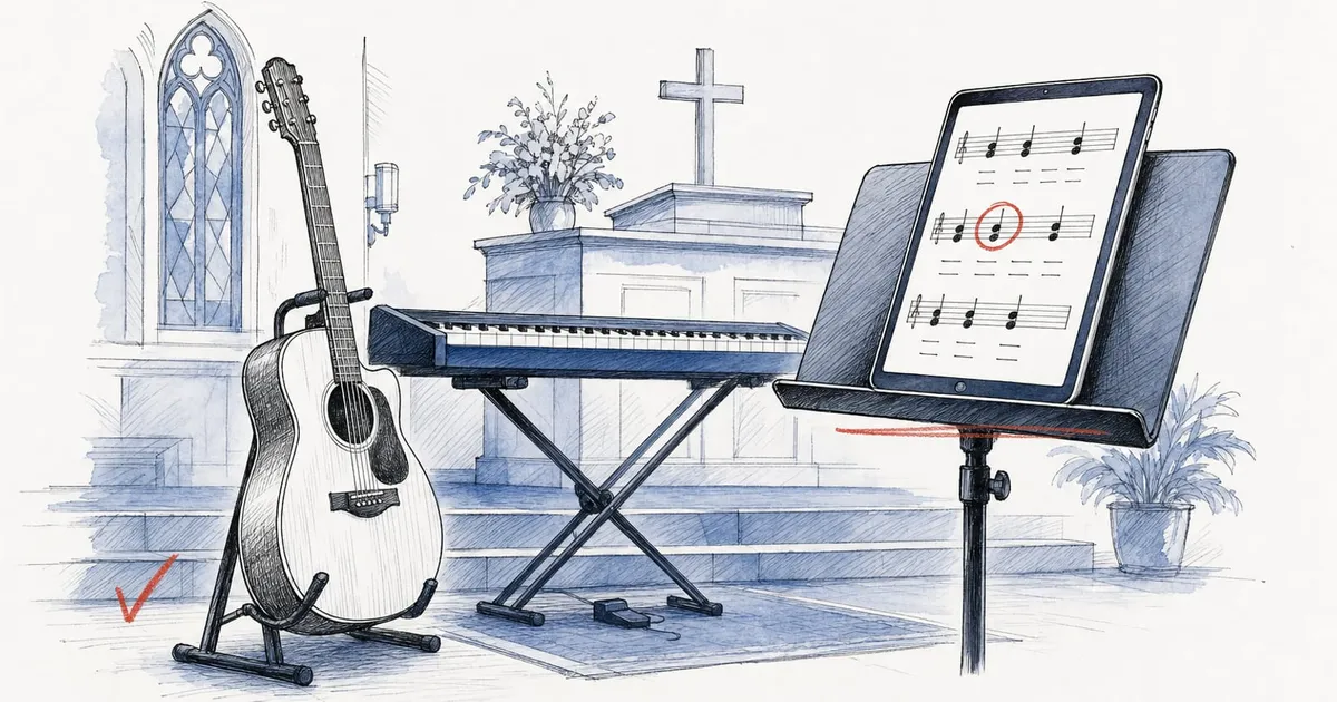 Best worship team apps in 2026: 4 chord chart and setlist apps ranked